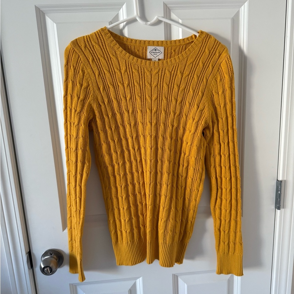 St. John's Bay Golden Cable Knit Sweater